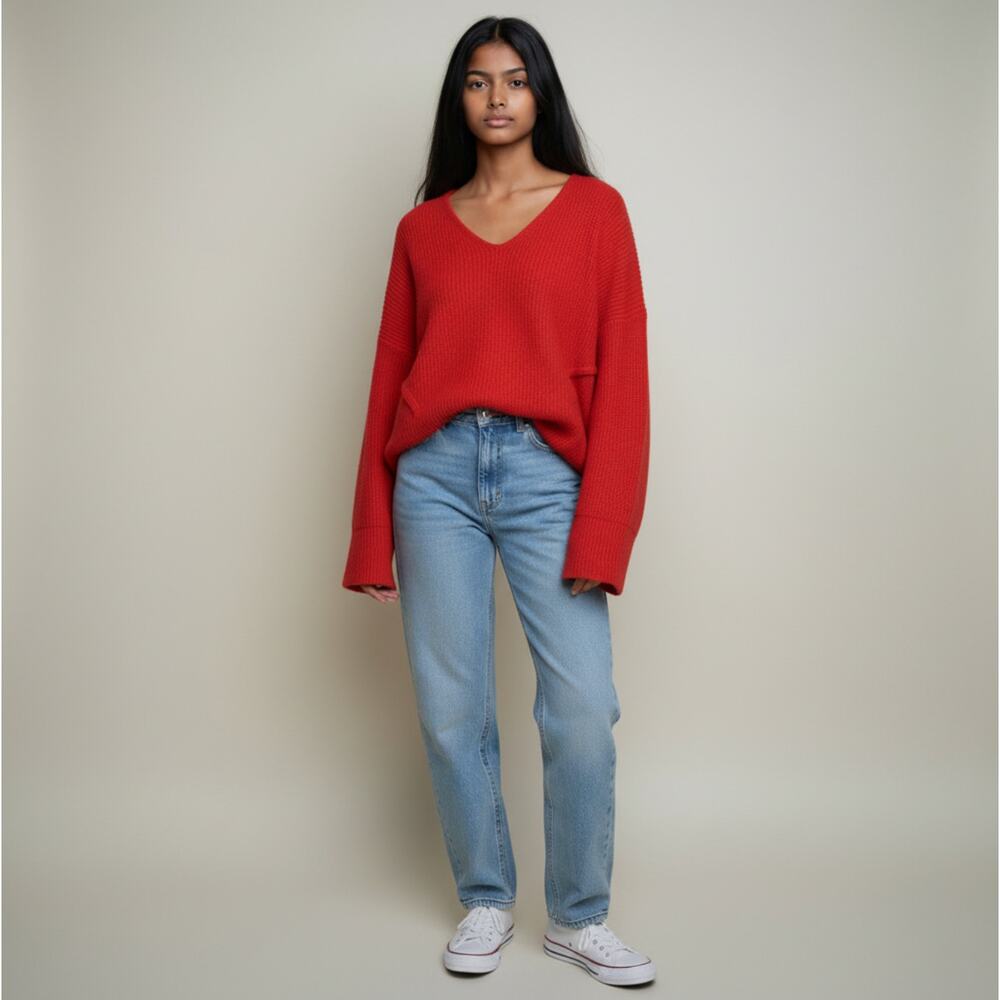 ESTEBAN CORTAZAR Women's Red Sweater Size XS in Red